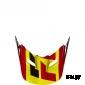 Козырек к шлему Fox V1 Mako Helmet Visor Yellow