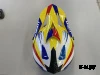 Шлем кроссовый HETOSHI UFD XD1-43 цв. Бело-сине-красно-желтый р. L 