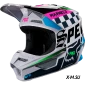 Мотошлем подростковый Fox V1 Czar Youth Helmet Light Grey
