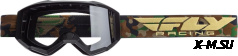 Очки для мотокросса FLY RACING FOCUS (2019) камуфляж, прозрачные