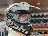 Шлем кроссовый HETOSHI OF836 EXOSS CROSS PRO MX289 цв.Серый с черными вставками Матовый р.XXL