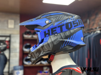 Шлем кроссовый HETOSHI OF836 EXOSS CROSS PRO MX289 цв.Черно-синий Матовый р.XXL