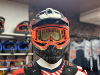 Шлем кроссовый HETOSHI OF836 EXOSS CROSS PRO MX289 цв.Черно-красно-желтый Матовый р.L