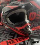 Шлем кроссовый HETOSHI XD1-186 цв. Черно-красный  р. L