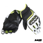 Перчатки CARBON D1 SHORT BLACK/WHITE/FLUO-YELLOW