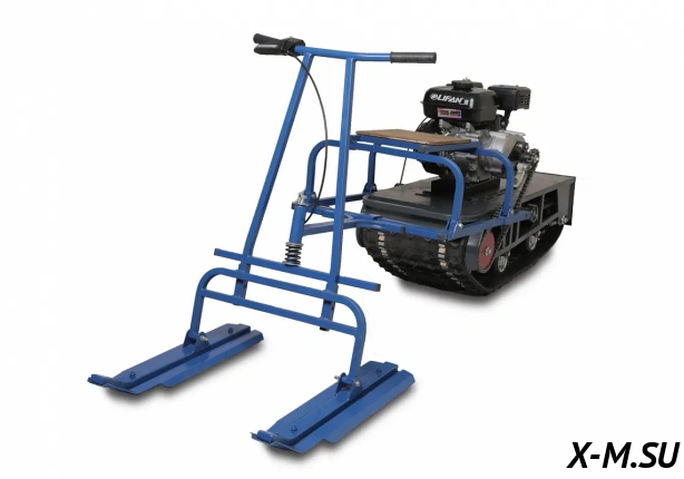 Мотобуксировщик ВЕПС «РИКША» С ЛЫЖНЫМ МОДУЛЕМ 6.5 л.с.