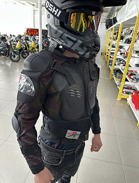 Мотозащита (черепаха с рукавами) Pro-Biker XD4-37 цв. Черный р. L