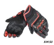 Перчатки CARBON D1 SHORT BLACK/BLACK/FLUO-RED