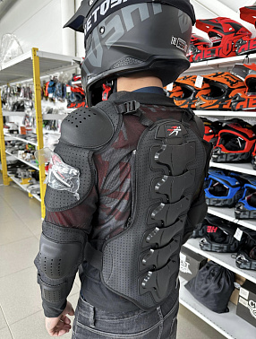 Мотозащита (черепаха с рукавами) Pro-Biker XD4-37 цв. Черный р. XXL