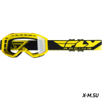 Очки для мотокросса FLY RACING FOCUS (2019) жёлтые, прозрачные