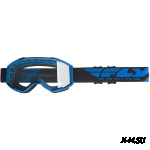 Очки для мотокросса FLY RACING FOCUS (2019) синие, прозрачные