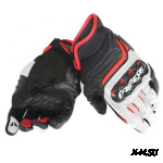 Перчатки CARBON D1 SHORT BLACK/WHITE/LAVA-RED